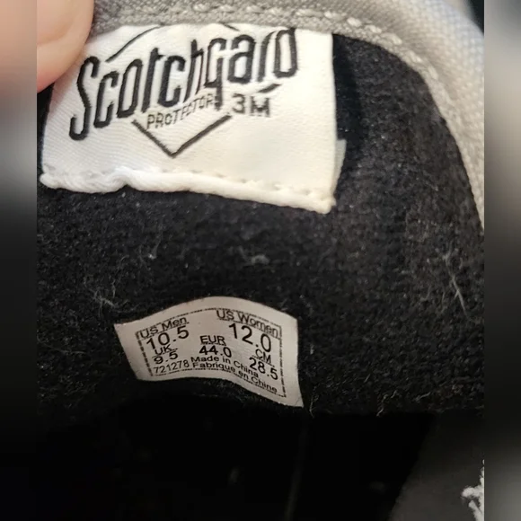 Vans - EUC - Mens Old School Grey and Black Shoes with Scotchgard - Size 10.5 - Picture 3 of 7